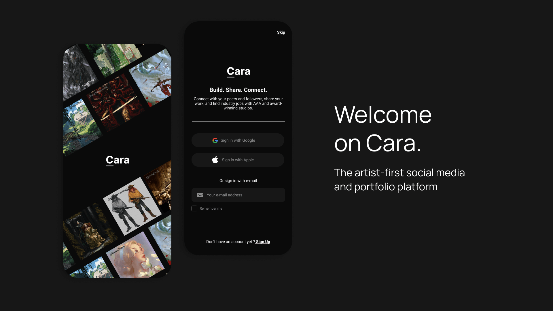 Présentation de l'application Cara