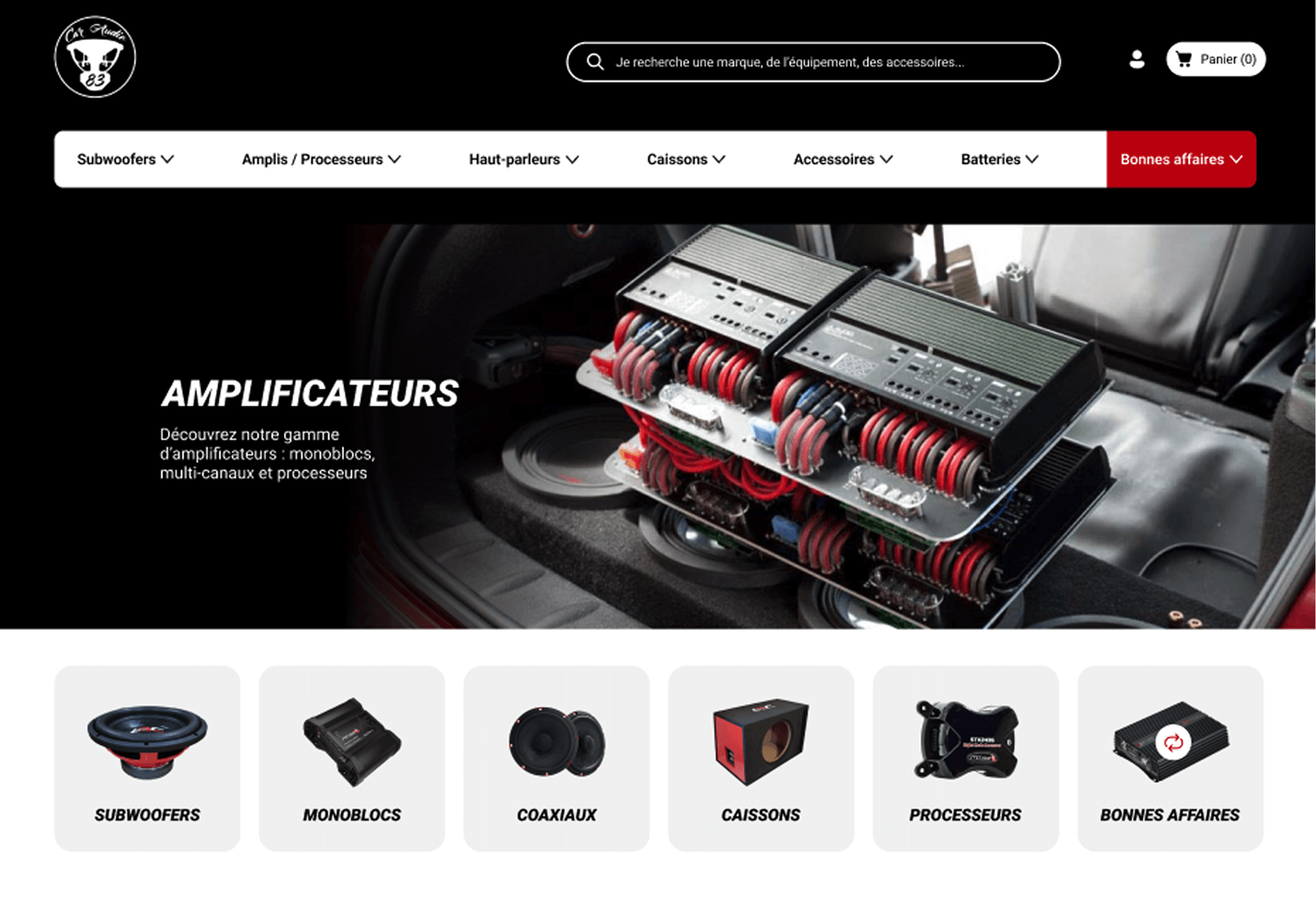 Nouvelle page d'accueil